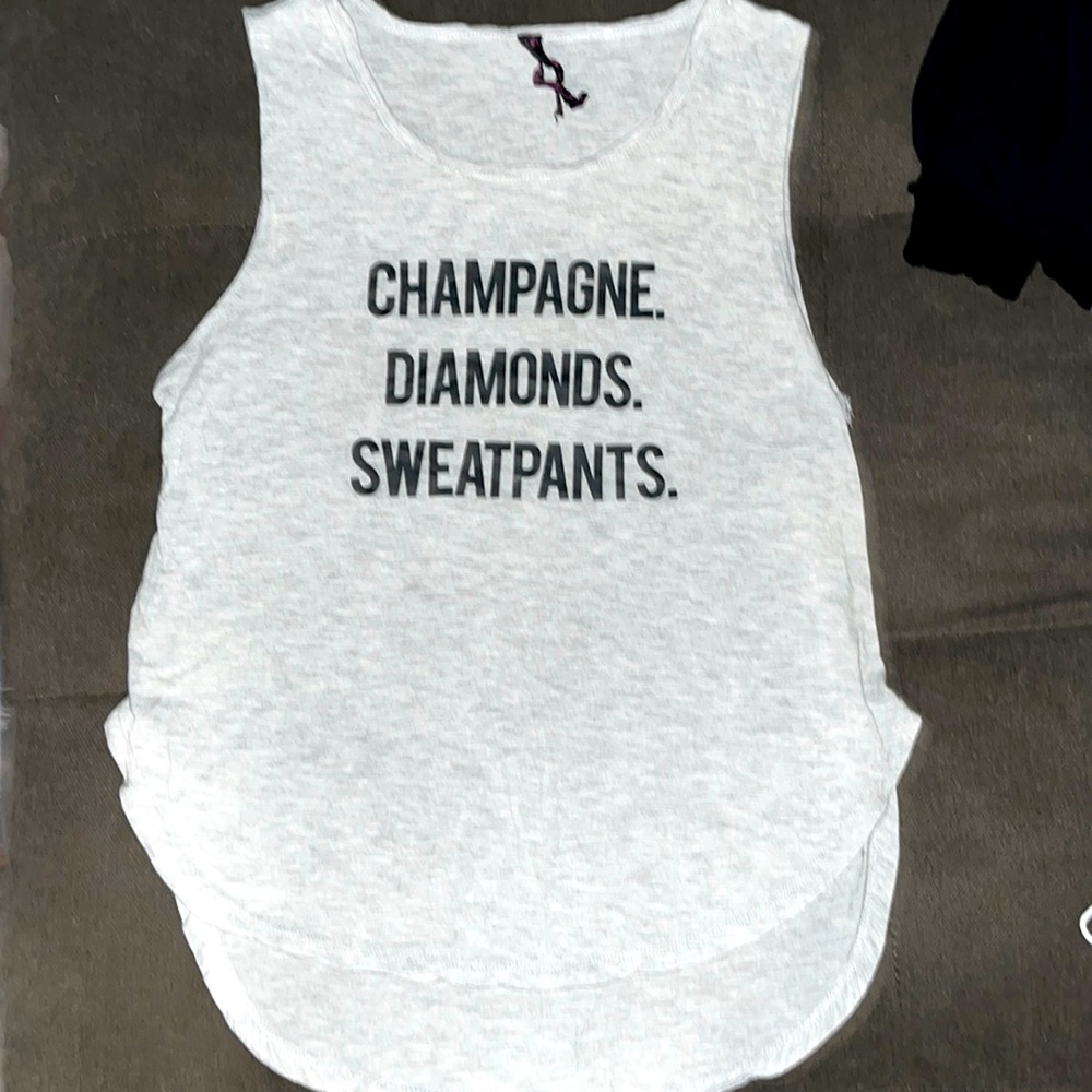 Betsey Johnson | Performance Top | Women’s Sleeveless Tank in Heather Gray | Med